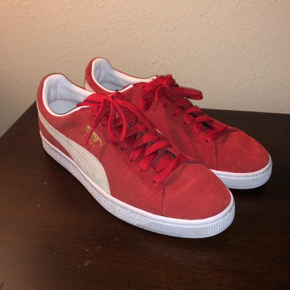 Red puma shoes 10.5 lightly worn